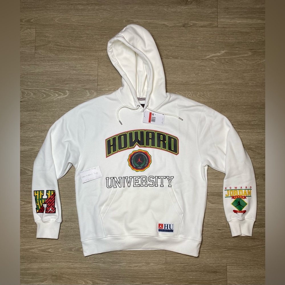 Nike Jordan x Howard University Fleece Pullover Hoodie Men Size LARGE HJ5908-133